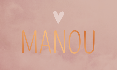 Label Medium Naamkaartje Manou