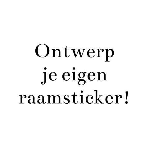 Raamsticker Rond Eigen Ontwerp Blanco