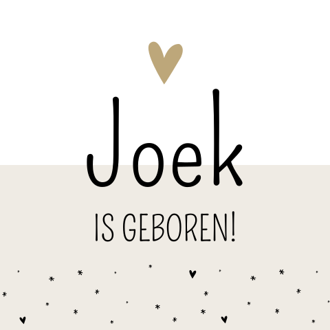 Tuinbord Joek