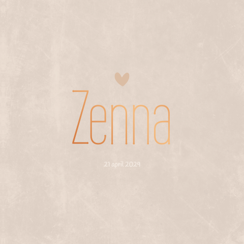 Geboortekaartje Meisje Dromerig Lichtroze Lief Gevlekt