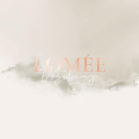 Geboortekaartje Beige Crème Waterverf Roséfolie