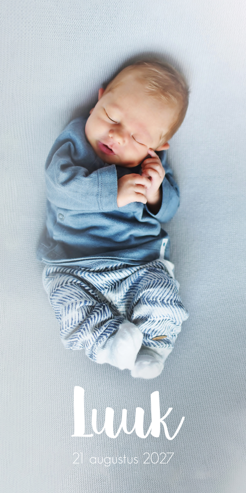Geboortekaartje Jongen Foto