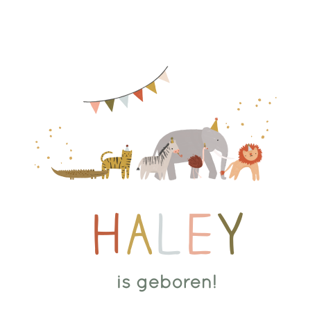 Raamsticker Rond Feestdieren