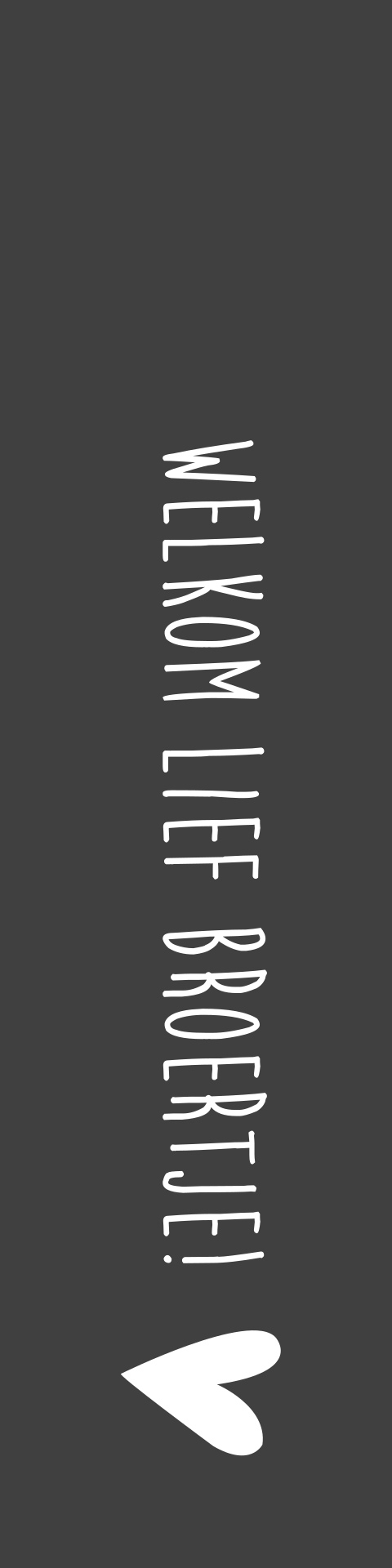 Label Small Geboortedatum Geboortekaartje Antraciet