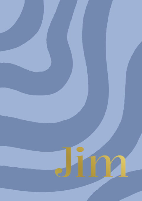 Geboortekaartje Jongen Blauw Golven Hip