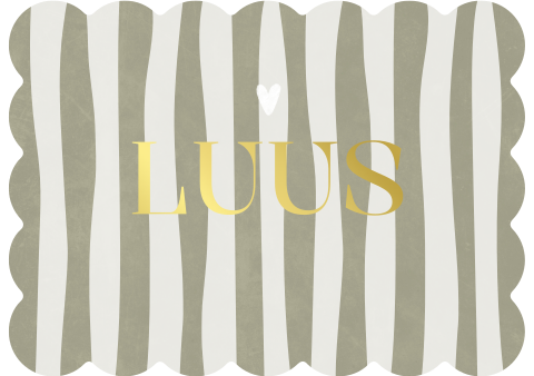 Geboortekaartje Jongen Cookie Streepjes