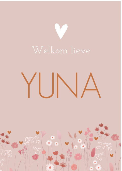 Raambord XL bloemen Yuna