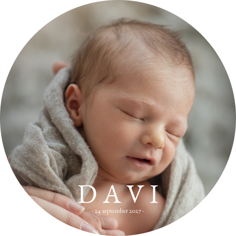 Geboortekaartje Jongen Stans Fotokaart