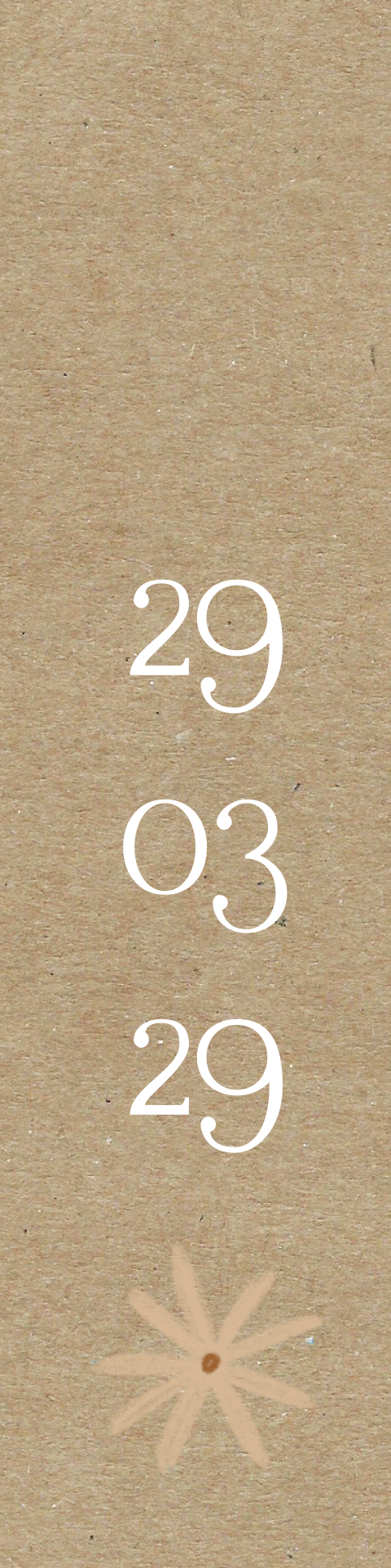 Label Small Geboortedatum Bloem