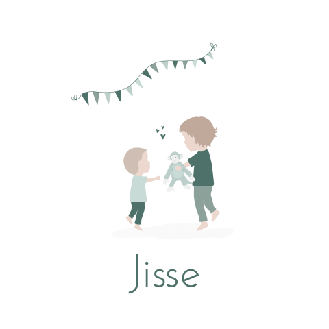 Geboortekaartje Jongen Happy Horse Feest Broer