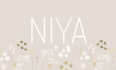 Label Medium Naamkaartje Doopsuikertjes Bloemetjes