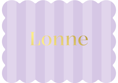 Geboortekaartje Meisje Koekvorm Lila