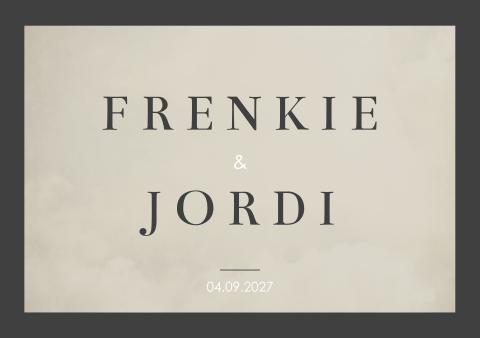 Geboortekaartje Tweeling Chique Klassiek Stoer