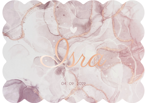 Geboortekaartje Meisje Cookie Watercolor