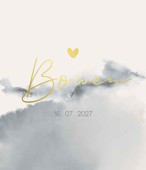 Label Mini Geboortekaartje Leerkracht Juffrouw