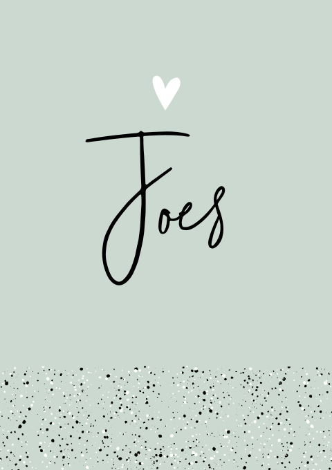 Geboortekaartje Jongen Mintgroen Stippen