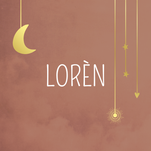 Geboortekaartje Meisje Roest Wolken Heelal