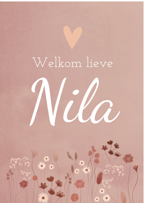 Raambord Geboortebord Nila