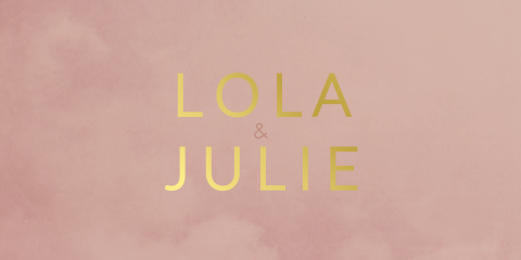 Geboortekaartje Tweeling Oudroze Goudfolie