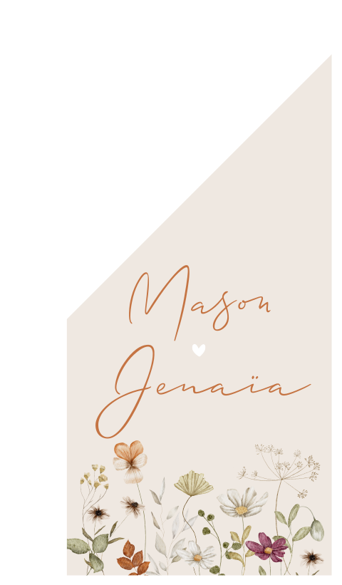 Vlag L Trouwen Huwelijk Bloemen