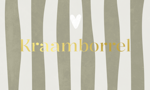 Label Kraamborrel Kraamfeest Streepjes