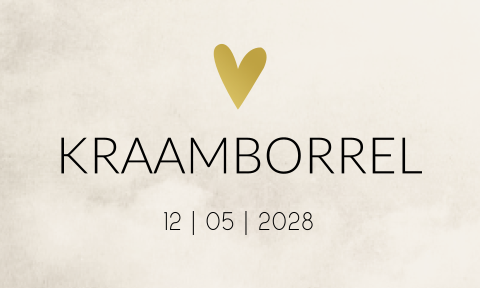 Label Kraamborrel Kraamfeest kaartje Geboorte