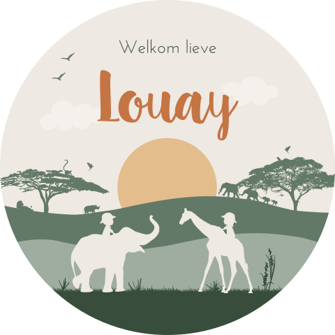 Tuinbord Safari Savanne Dieren Afrika