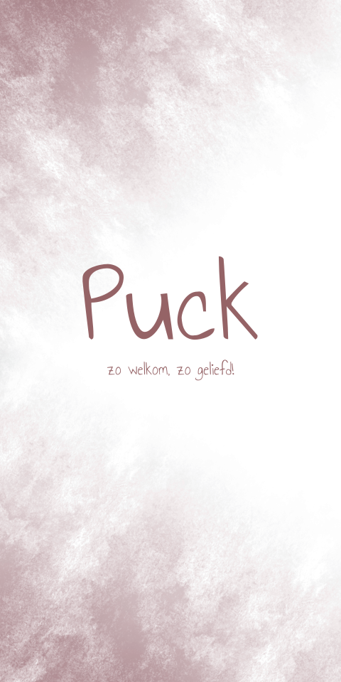 Geboortekaartje Meisje Roze Paars Fade