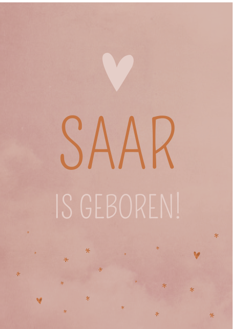 Raambord XL Roze Gewolkt Saar