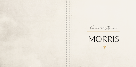 Kraambezoekboek Morris