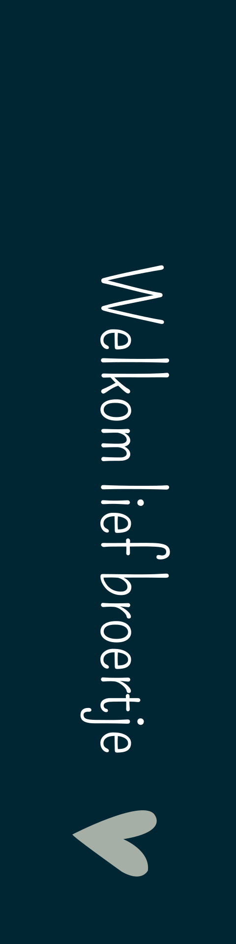 Label Small Broertje Geboortekaartje Donkerblauw