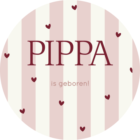 Geboortebord voor in de tuin voor een meisje