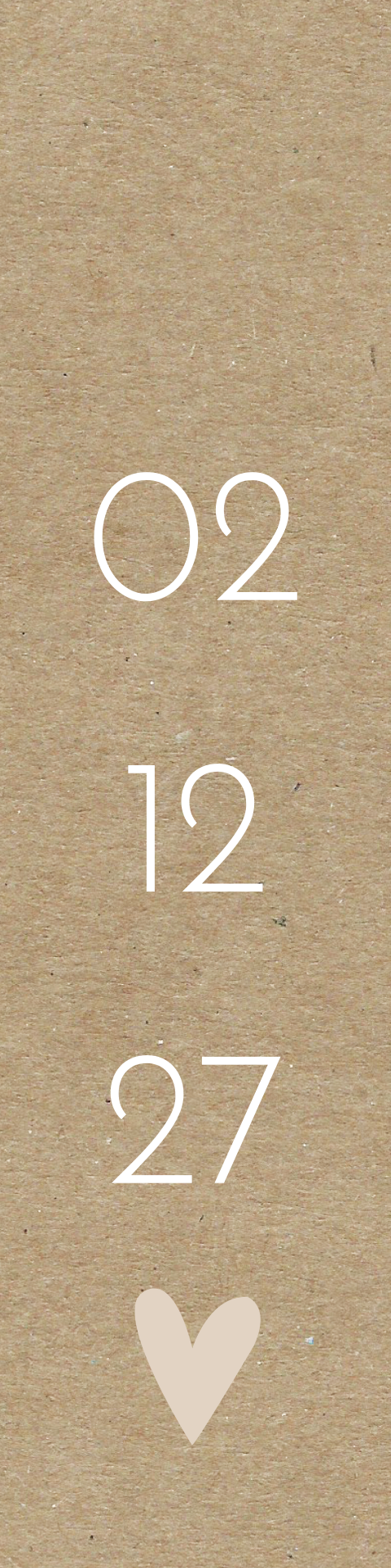 Label Small Geboortedatum Geboortekaartje Kraft Nore