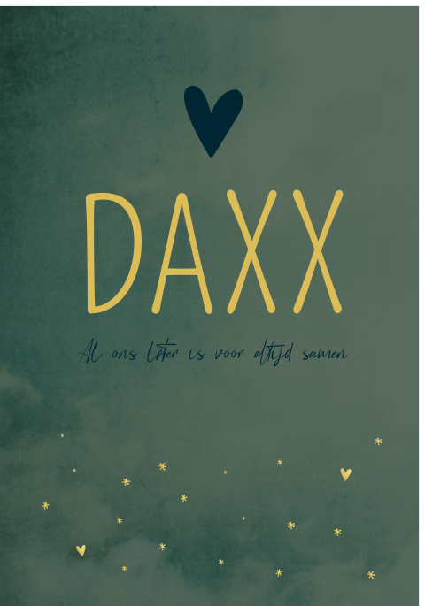 Raambord L Donkergroen Daxx