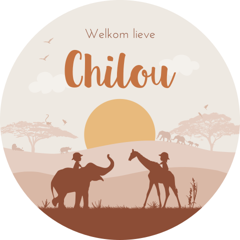 Tuinbord Safari Savanne Afrika Dieren