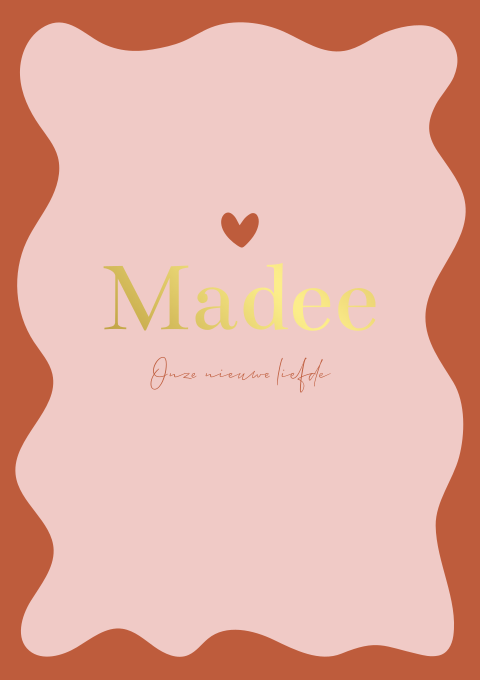 Geboortekaartje Meisje Golfjes Kleurrijk 