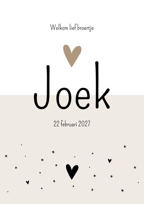 Poster Beige Joek