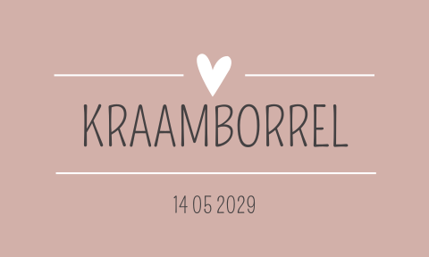 Label Kraamborrel Geboorte kaartje Kraamfeest