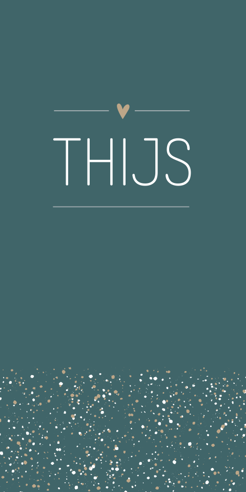 Geboortekaartje Thijs