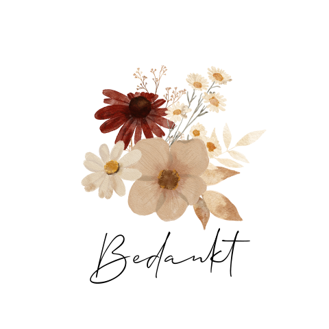 Rond labeltje bedankje Sem Juliette