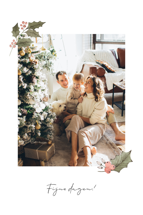 Kerstkaart foto kerst