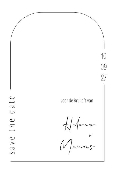 Save the Date modern boog
