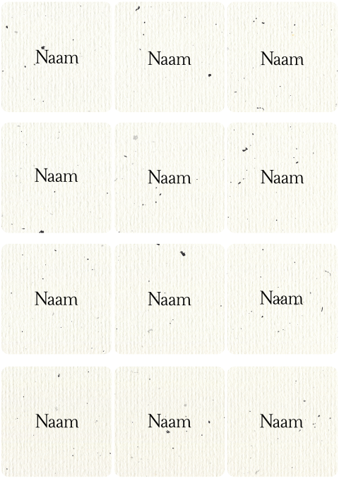 Naamkaartjes bruiloft vierkant gevlekte achtergrond