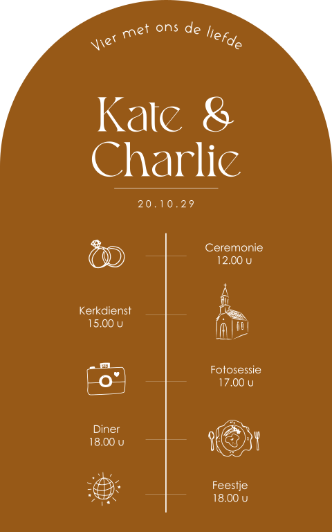 Bord dagplanning Kate Charlie