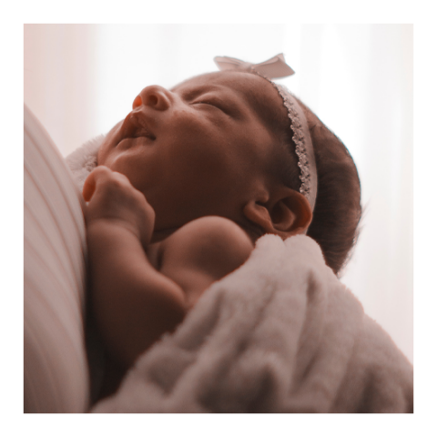 Fotolabels geboorte vierkant