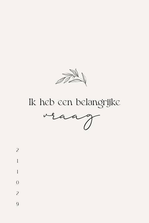 Wil je mijn getuige zijn-kaart Aimee Florian