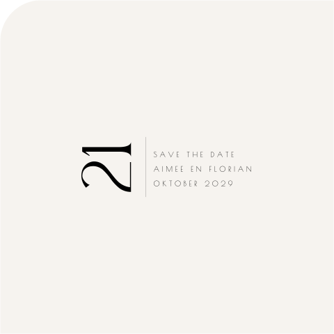Save the Date minimalistisch neutrale tinten