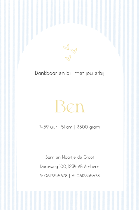Kaart binnenkant