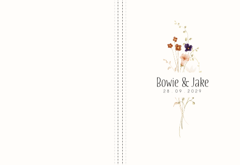 Gastenboek bruiloft summer chic bloemen