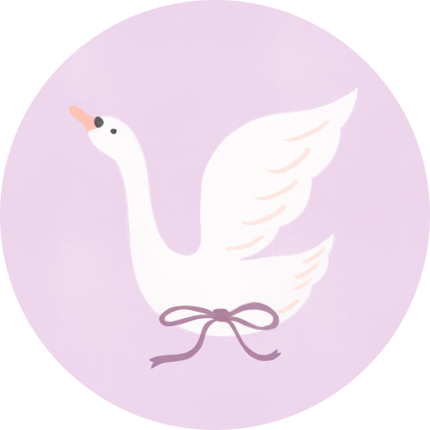 Sluitzegel paars gans strik